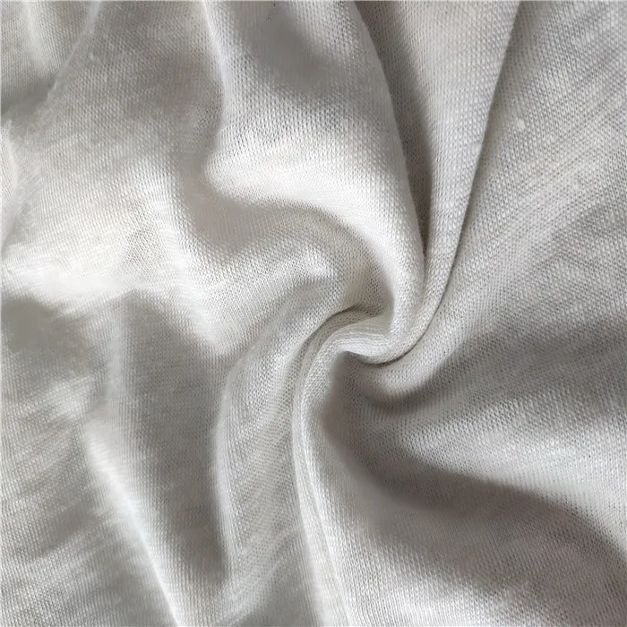 organic linen jersey fabric