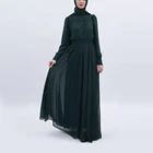 latest model chiffon fabric muslim women dress abaya for sale