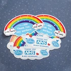 Thank you NHS and key workers sticker Flag Window Wall Sticker Thank You NHS Charity Car Shop Home Decal