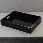 Tray Black Acrylic Cosmetic Tray Makeup Organizer Acrylic Toiletry Tray
