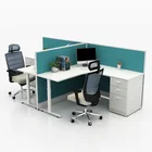 Common use low price office t shape office partition modular 2 seat office workstation