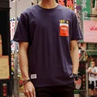 急行衣類ユニークな綿 100% 昇華印刷 tシャツラウンドネックの服メーカー少量の注文ポケット tシャツ