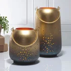 Garden lanterns, metal bullets, lanterns, candle lanterns