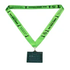 Wholesale custom polyester sublimation printed fabric medal ribbons lanyards