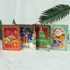 hot sell christmas greeting card diy diamond painting kits