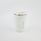 Custom 350ml leak proof reusable coffee thermos cup stainless steel tumbler insulated travel thermal coffee mug with lid