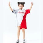 DATA STUDIO Girls Breathable Women Summer Oversize Latest Design Letter Printed Dress Girls