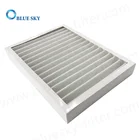 Customized 330x250x43mm White Paper Pleated Frame Cotton Filters Replacement for Air Purifiers Parts