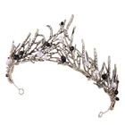 Vintage Retro Bridal Wedding Tiaras and Crowns For Women Bride Prom Royal Crown Wedding Head Jewelry Accessories