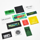 Custom Private Cheap Garment Logo Clothes Fabric Iron on Woven Labels for Clothing