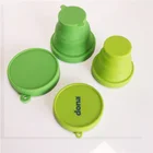 2019 FDA Portable Eco-friendly Fold Silicone Coffee Cup