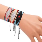 newest ethnic style fashion devil eye jewelry bangles women handmade braided miyuki bead bracelets