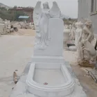 Customized handmade natural stone marble tombstone for sale