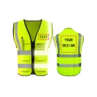 Vest Customizable Designed Outdoor Work Construction Worker Safety Reflective Vest