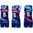 Professionally Customize Lady Sublimation Sports Jersey Kits Design Your Own Volleyball Jersey Uniform