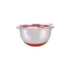 High Quality Stainless Steel Mixing Bowl Sets With Lids Non Slip Silicone Bottoms Salad Bowl