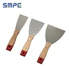 Chinese supplier customized high quality wooden handle stainless steel paint scraper