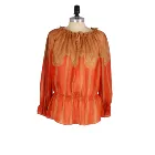 Ladies' blouses tops women chiffon long sleeve print ladies blouse