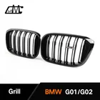 2-Slat New X3 X4 G01 G02 ABS front bumper grille grill fit for BMW X3 X4 G01 G02 2019 2020
