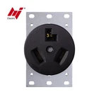 US Straight Blade 30 Amp 125/250V 10-30R 3Pole 3Wire Flush Mount Power Socket
