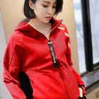 High Quality Custom Logo Cotton Long Sleeve Casual Crop Top Gym Zip Up Hoodies For Womens