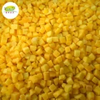 Shandong Different Sizes IQF Frozen 1010mm Diced Yellow Peach