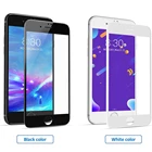Glass Screen Protector for iPhone SE 6/7/8 3D Curved Tempered Glass Case Friendly Black & White 3D