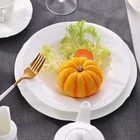 Dinner Custom Elegant Design White Restaurant Bone China Set Dinnerware