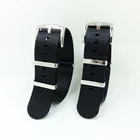 Custom Logo Black 22mm Nylon Nato Strap Seatbelt 20mm Sports Watch+Bands