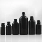 Samples Glass Glassglassglass Glass Bottle Black Free Samples Custom Size Matt Black Glass Bottle For Shampoo