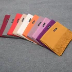 Wholesale lady customize multiple color cashmere shawl winter pashmina scarf