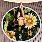 Custom Print Towels Printed Custom Print Microfibre Round Beach Towels