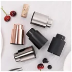 Wine Vacuum Vacuum Bottle Stoppers Custom Wine Accessory Round Metal Stainless Steel Wine Stopper Vacuum
