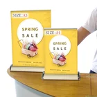 Promotional mini tabletop custom advertising pull up stand roll up digital banner