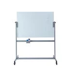 Rolling Glass Dry Erase Easel Board With Stand Classroom whiteboard