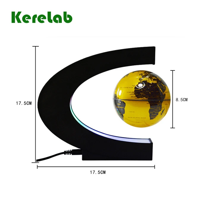 magnetic floating large world globe for sale O shape 4inch EU