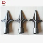 new design decorative cast iron spear points finial ornamental spear