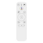 white Bluetooth BLE remote control with google voice alexa voice remote control free logo