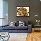 Soft canvas base Full diamond mosaic Leopard DIY diamond embroidery painting home decoration
