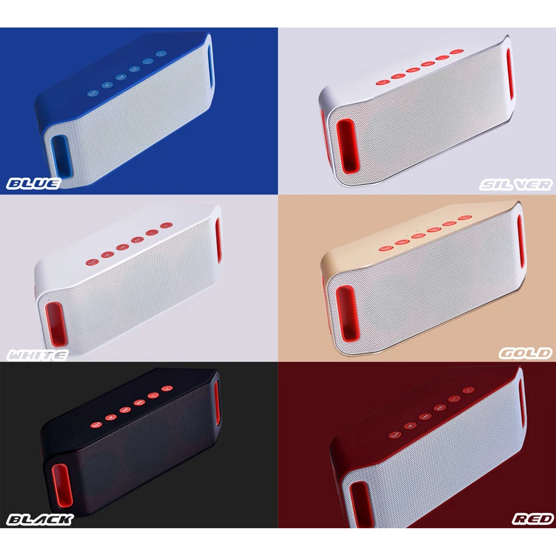 S204 Wireless portable Speaker super bass stereo Rechargeable loudspeaker Handsfree Music AUX Player FM Radio - ANKUX.COM