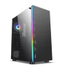 330-6 oem pc gaming computer case make in CHINA factory desktop case with rgb led light strip