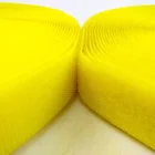 Nylon Hook and loop tape 30mm Yellow sew on hook loop fasteners tape roll