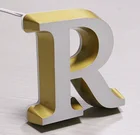 led coffee shop sign boards restaurant custom led 3d letters for advertising gold color led backlit letter sign