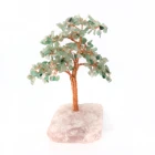 wholesale natural green aventurine crystal fortune tree for decoration