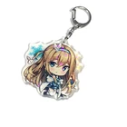Anime Star Holographic Kids Keyrings Acrylic Charm Keychain