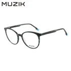 RGA067 Wholesale black custom logo comfortable round fashion acetate optical glasses frame