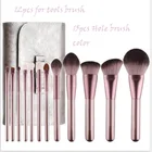 New arrival 12pcs makeup brand tools for cleaner makeup sets crystal makeup brush with handle