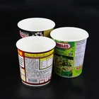 Double Wall Paper Cup Bowl Double Wall Custom Printed Instant Noodles Paper Cup Bowl