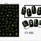 Nail Stickers 3d Luminous Nail Stickers Butterfly Flowers And Leaves Mixed With Luminous Nail Stickers