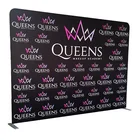 Exhibition portable aluminum stand custom logo stretch tension fabric single backdrop wall display